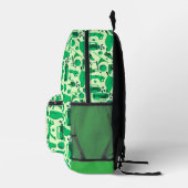 Golf Silhouette Pattern Classic branding buisness Bedruckter Rucksack (Rechts)