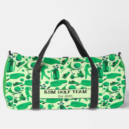 Golf Silhouette Pattern Classic branding buisness Duffle Bag