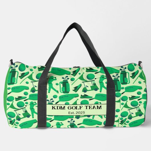 Golf Silhouette Pattern Classic branding buisness Duffle Bag (Vorderseite)