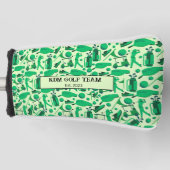 Golf Silhouette Pattern Classic branding buisness Golf Headcover (Vorderseite)