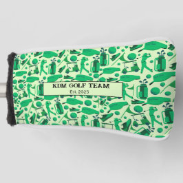 Golf Silhouette Pattern Classic branding buisness Golf Headcover