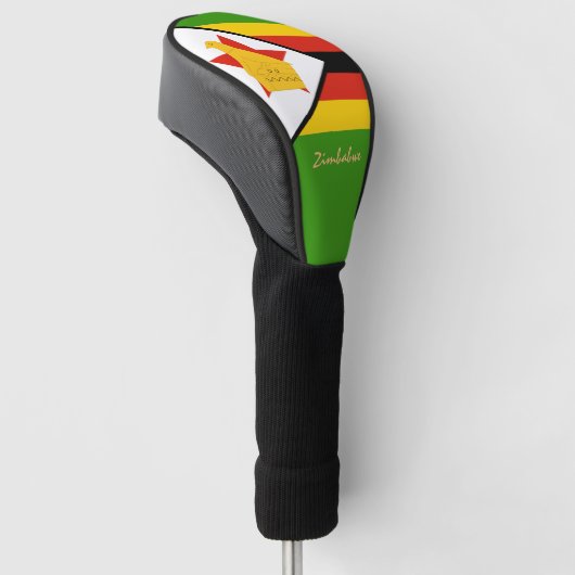 Golf Simbabwe / Flagge / Golf Clubs Abdeckung Golf Headcover (angewinkelt)