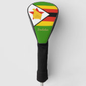 Golf Simbabwe / Flagge / Golf Clubs Abdeckung Headcover (Vorderseite)
