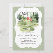 Golf SIX-TEE Birthday, 60, Golf Birthday,   Einladung (Vorderseite)