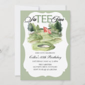 Golf SIX-TEE Geburtstag, 65, Golf Geburtstag, Einladung (Vorderseite)