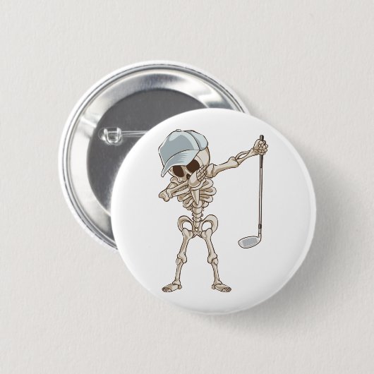 Golf Skeleton Button (Vorne & Hinten)