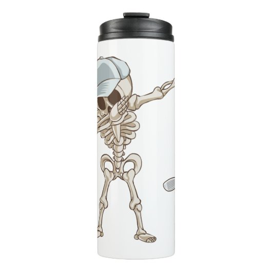 Golf Skeleton Thermosbecher (Vorderseite)