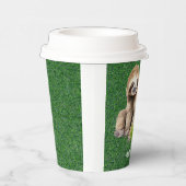 Golf Sloth Golfer auf grünem Gras Pappbecher (Rechts)