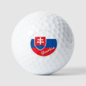 Golf Slowakei & Slowakei Flagge / Golf Ball (Vorderseite)
