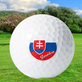 Golf Slowakei & Slowakei Flagge / Golf Ball