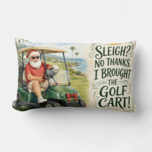 Golf Sommer Santa Golfer Weihnachtsgrüße  Lendenkissen