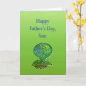 Golf Son Father's Day Card Karte (Gelbe Blume)