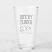 Golf Spaß 19. Loch Bierglas Geschenk für Herren Glas (Rückseite)