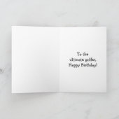 Golf Spaß Geburtstagskarte Karte (Innenseite)