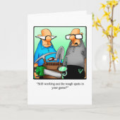 Golf Spaß Geburtstagskarte Karte (Gelbe Blume)