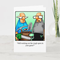 Golf Spaß Geburtstagskarte