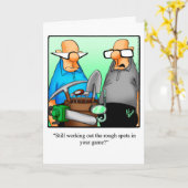 Golf Spaß Geburtstagskarte Karte (Gelbe Blume)