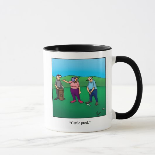Golf Spaß Kaffee Tasse Geschenk (Rechts)