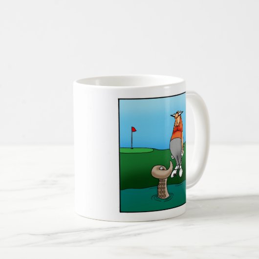 Golf Spaß Kaffee Tasse Geschenk (VorderseiteRechts)