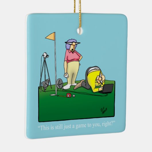 Golf Spaß Keramikornament (Rechts)