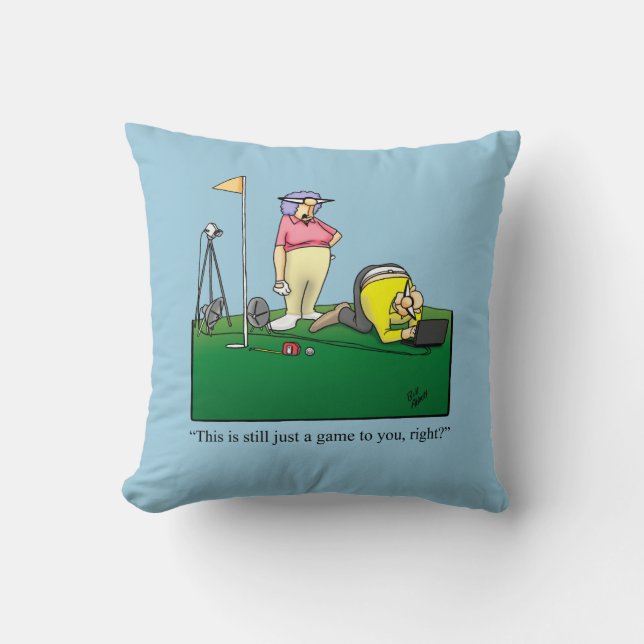 Golf Spaß Kissen Geschenk (Vorderseite)