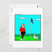 Golf Spaß Postkarte (Vorne/Hinten)
