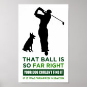 Golf Spaß Print Poster (Vorne)