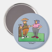 Golf Spaß Round Magnet (Vorderseite/Rückseite)