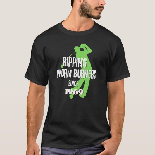 Golf Spaß - Wurmbrenner - T-Shirt (Vorderseite)