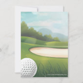 Golf Special Event oder Geburtstagsparty Einladung (Rückseite)
