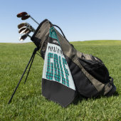 Golf spielen - Aquamarin Golfhandtuch (Gras)
