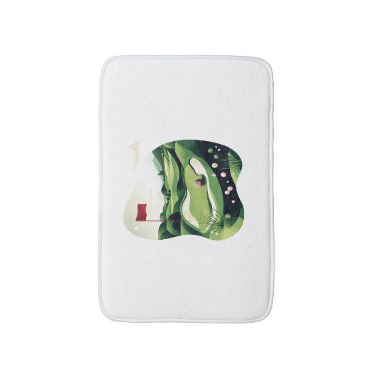 Golf spielen badematte (Vorderseite Vertikal)