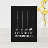 Golf spielen bei großen Auswahl Karte (Gelbe Blume)