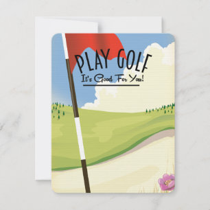 Golf spielen! Es ist gut für dich!