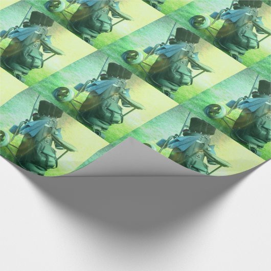Golf spielen geschenkpapier (Ecke)