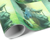 Golf spielen geschenkpapier (Rolleneckpunkt)