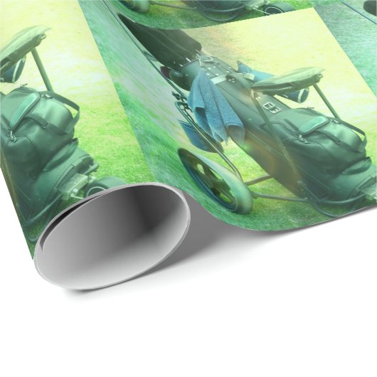 Golf spielen geschenkpapier (Rolleneckpunkt)