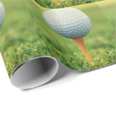 Golf spielen - Golf-Ball auf dem T-Shirt Geschenkpapier (Rolleneckpunkt)