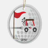 Golf spielen Golf Cart Ball Golfers Individuelle N Keramik Ornament (Links)