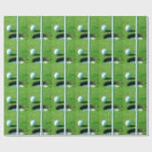 Golf spielen - Golfball durch das Loch Geschenkpapier (Flach)