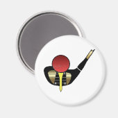 Golf spielen magnet (Vorderseite/Rückseite)