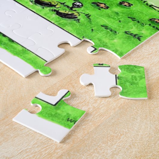 Golf spielen, männlicher personalisierter puzzle (Seite)
