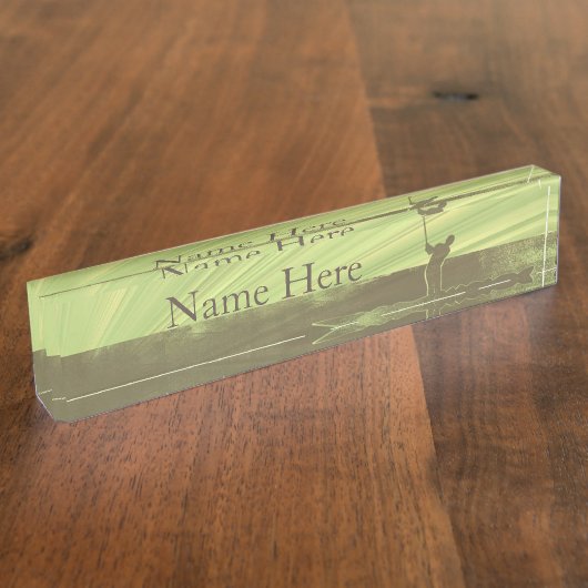 Golf spielen namensplakette (Seite)