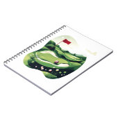 Golf spielen notizblock (Linke Seite)