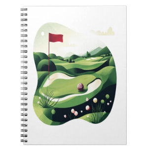 Golf spielen notizblock
