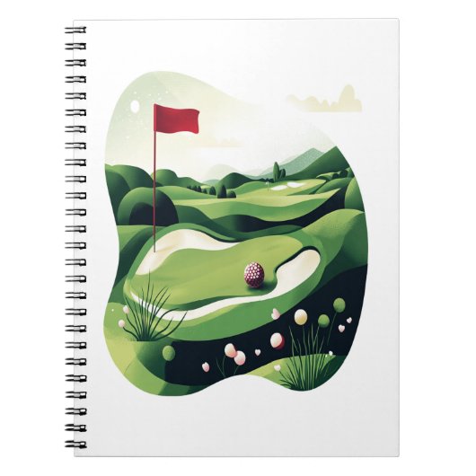 Golf spielen notizblock (Vorderseite)