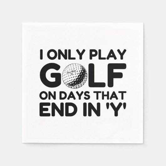 Golf spielen NUR Serviette (Vorderseite)