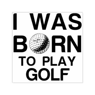 Golf spielen von Geburt an Permastempel