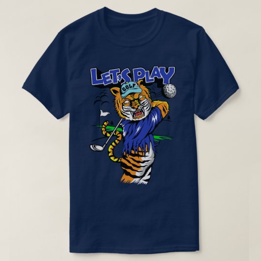 Golf spielen wie Tiger T-Shirt (Design vorne)