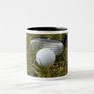 Golf spielen zweifarbige tasse